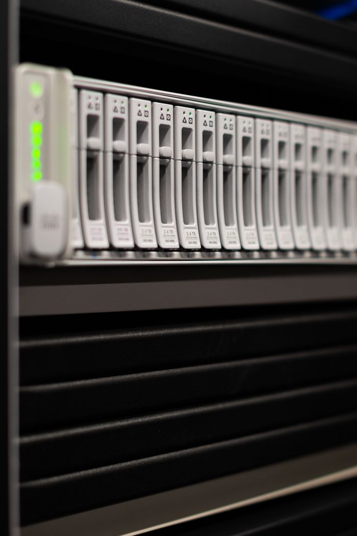 who-we-are Element of modern equipment of server providing access to data in control center